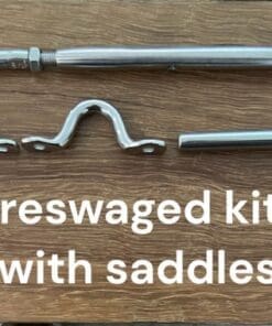 Preswaged Wire Kits with Saddles & Rivets