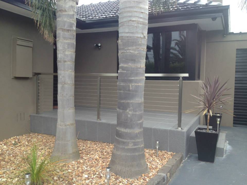 Stainless Steel Square post 50mm x 50mm x 1metre high. Cut & Drilled with Top & Base Plate