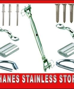 Stainless Steel Balustrading DIY Kit - Bottle/Saddle Kit.