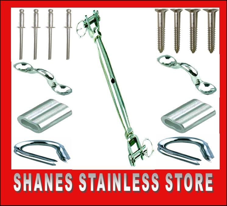 Stainless Steel Balustrading DIY Kit - Bottle/Saddle Kit.