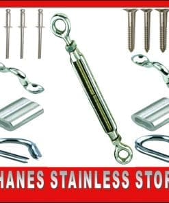 Stainless Steel Balustrading DIY Kits - Eye/Eye Turnbuckle/Saddle.