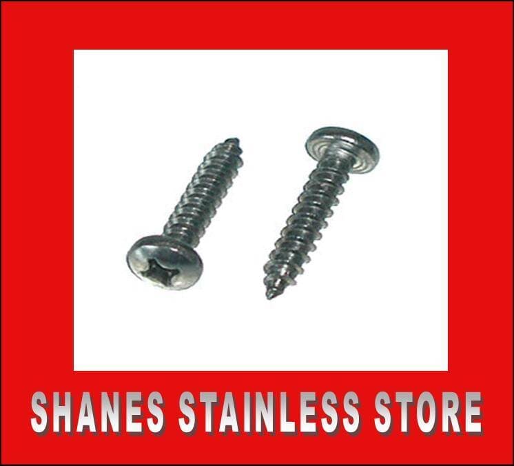 Stainless Steel Pan Head Screws 8gauge x 25mm.