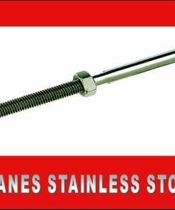 Stainless Steel Swage Stud Terminal 5mm to 3.2mm Wire.